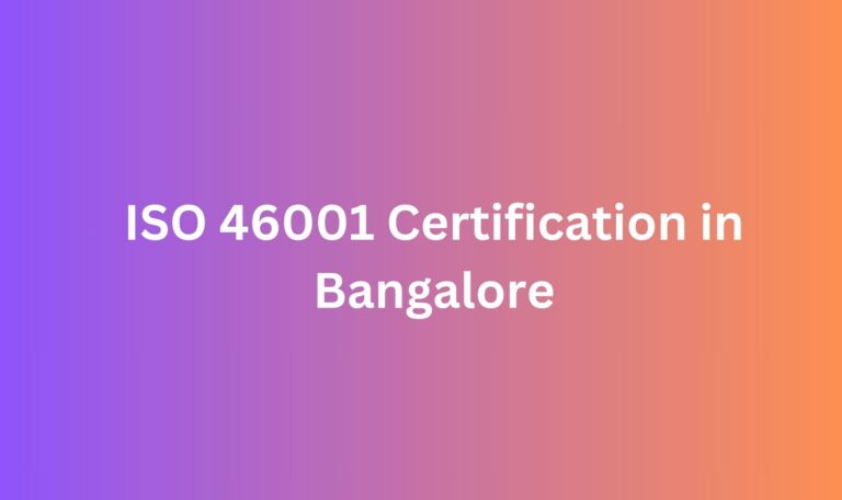 Read more about the article ISO 46001 Certification in Bangalore