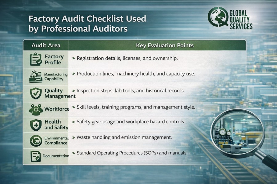 Secondary Party Factory Audit Service in India