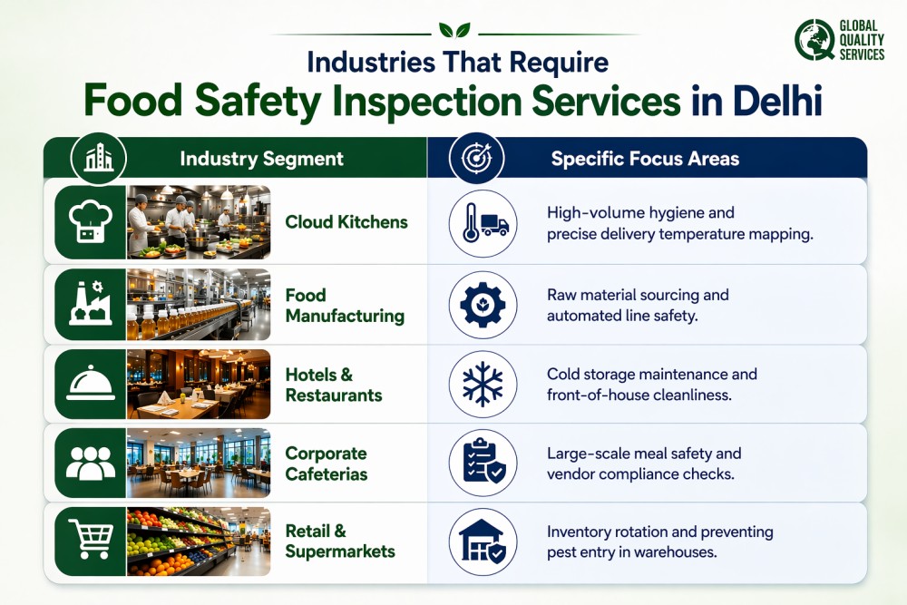Food Safety Inspection Services In Delhi