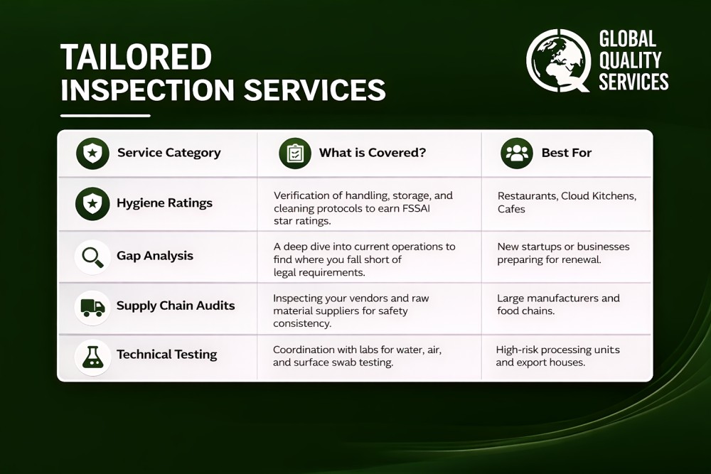 Food Safety Inspection Services in Chennai