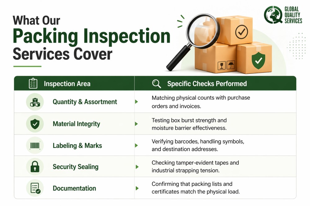 Packing Inspection Services in Bangalore