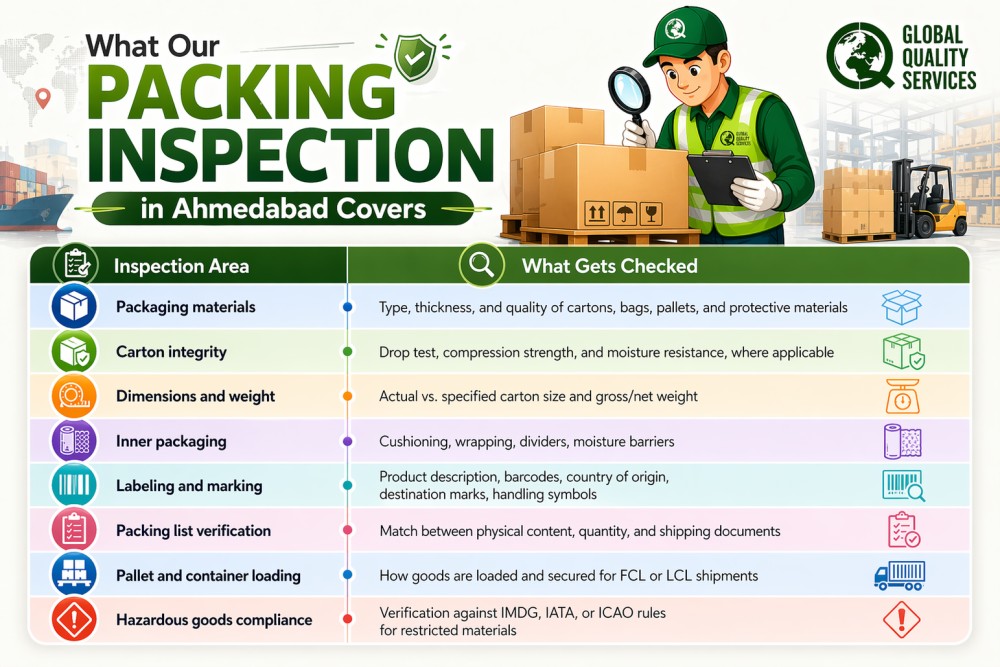 Packing Inspection Services In Ahmedabad
