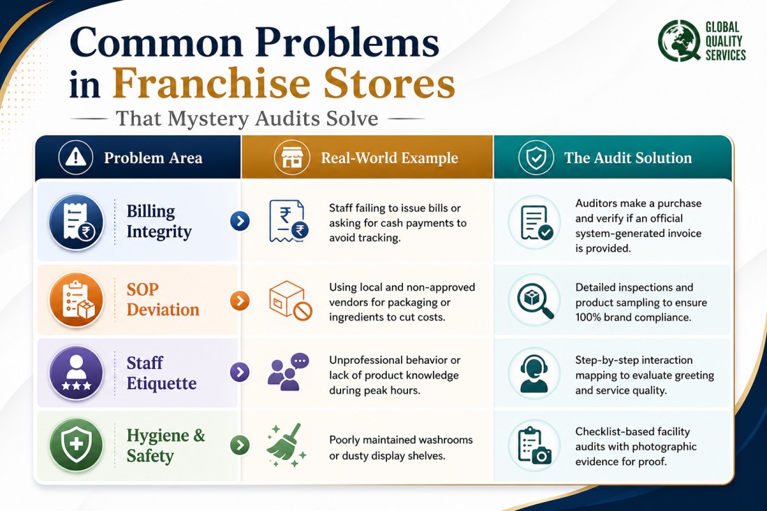Mystery Audit Service at Franchisee Stores In Noida