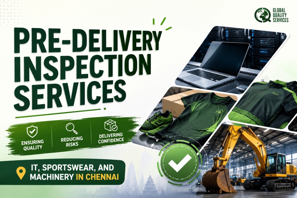 Pre-Delivery Inspection Services of IT, Sportswear, and Machinery In Chennai