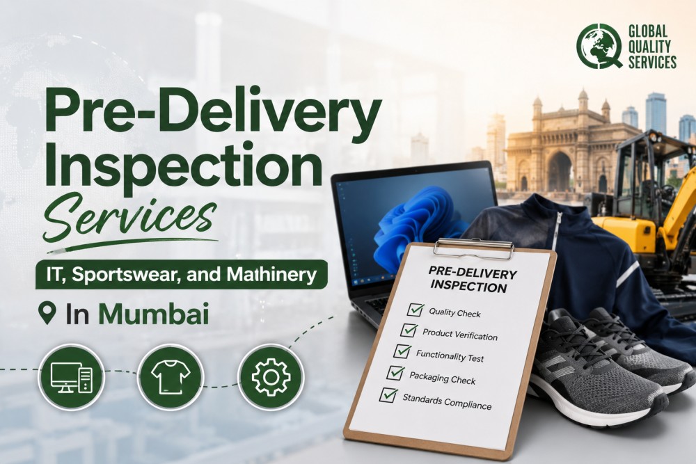 Pre-Delivery Inspection Services of IT, Sportswear, and Machinery In Ahmedabad