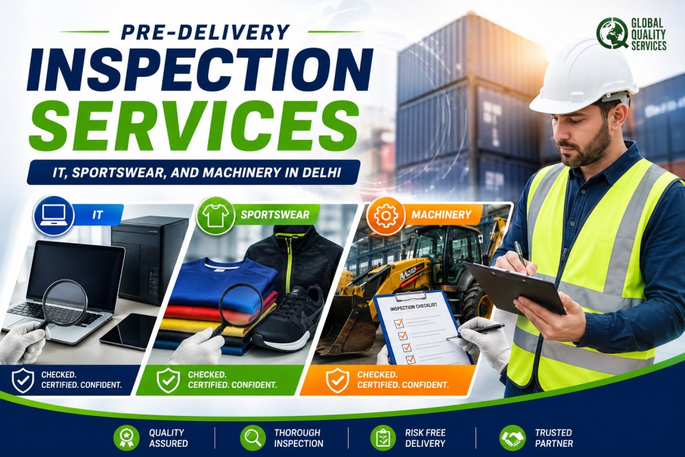 Pre-Delivery Inspection Services of IT, Sportswear, and Machinery in Delhi