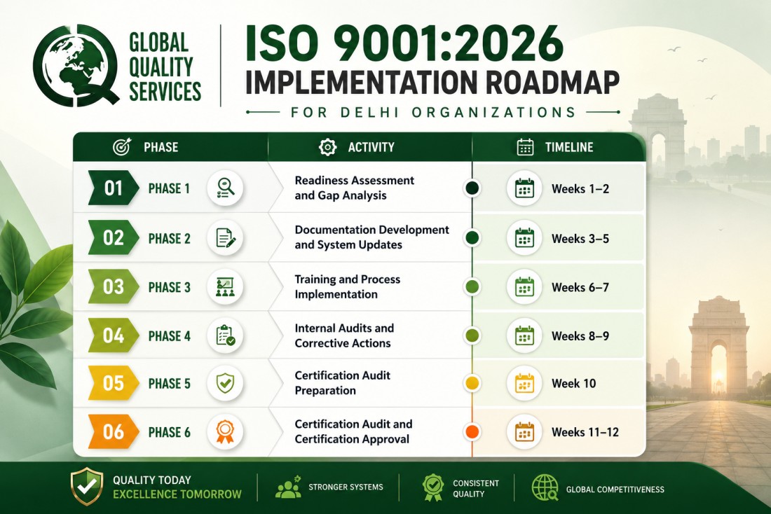 ISO 9001:2026 Certification in Delhi