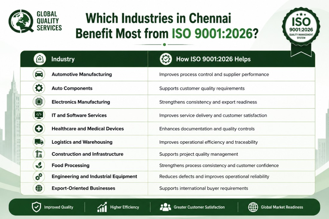 ISO 9001:2026 Certification in Chennai