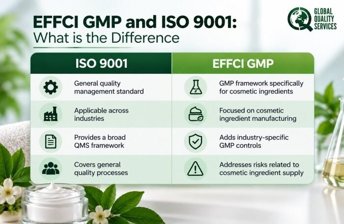 European Federation for Cosmetic Ingredients or EFFCI GMP Certification