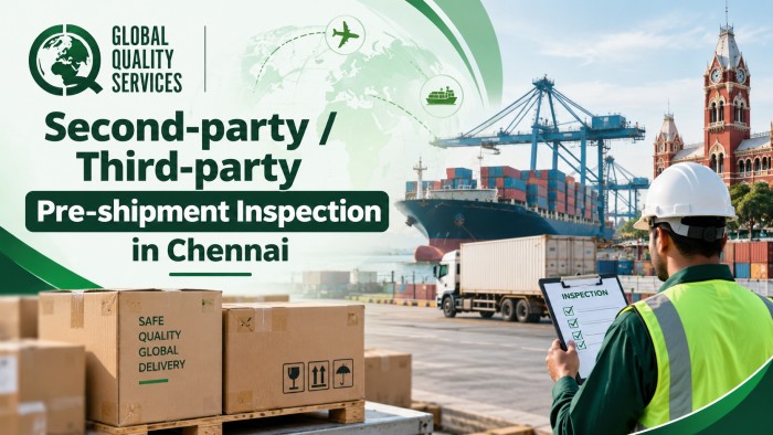 Second-party : Third-party Pre-shipment Inspection in Chennai